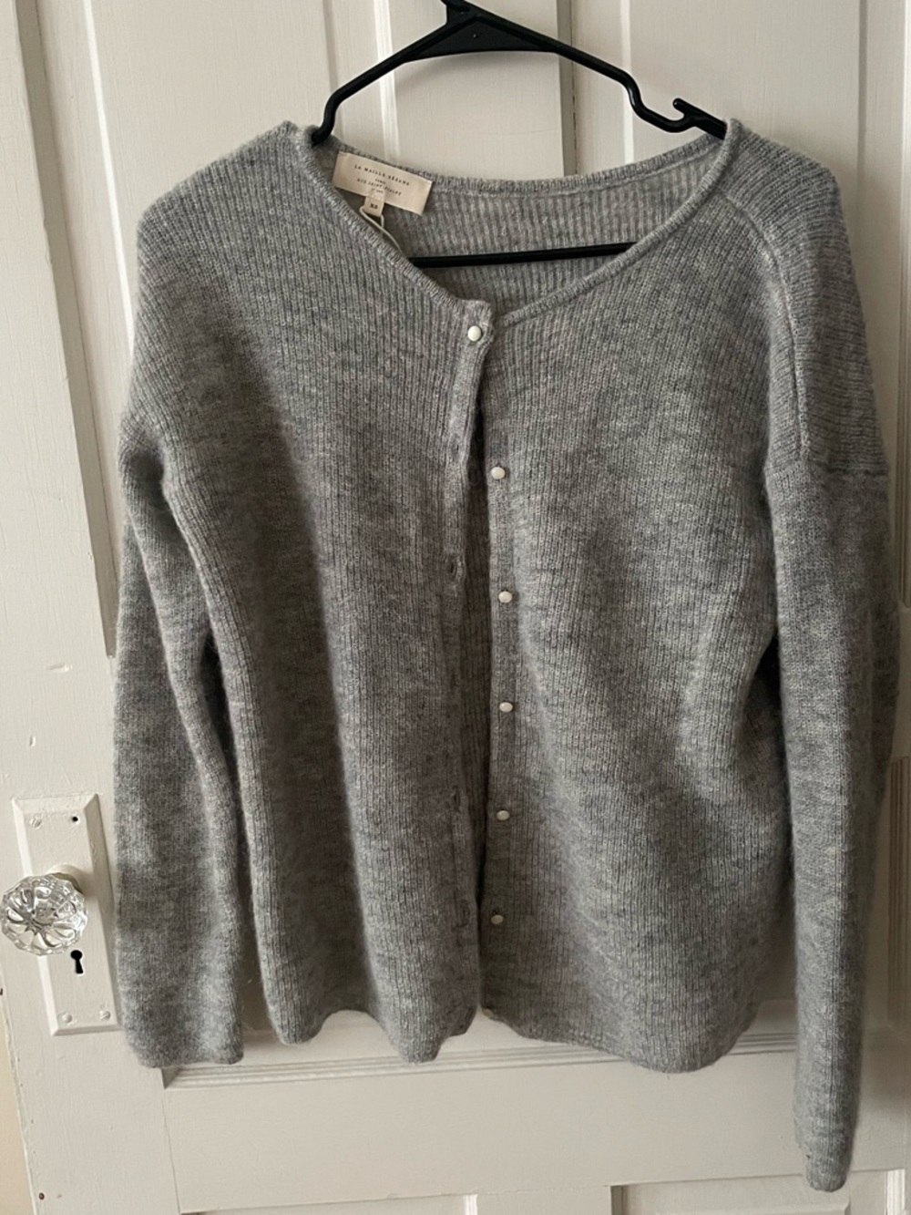 Sezane Gaspard Cardigan, Heather Gray
